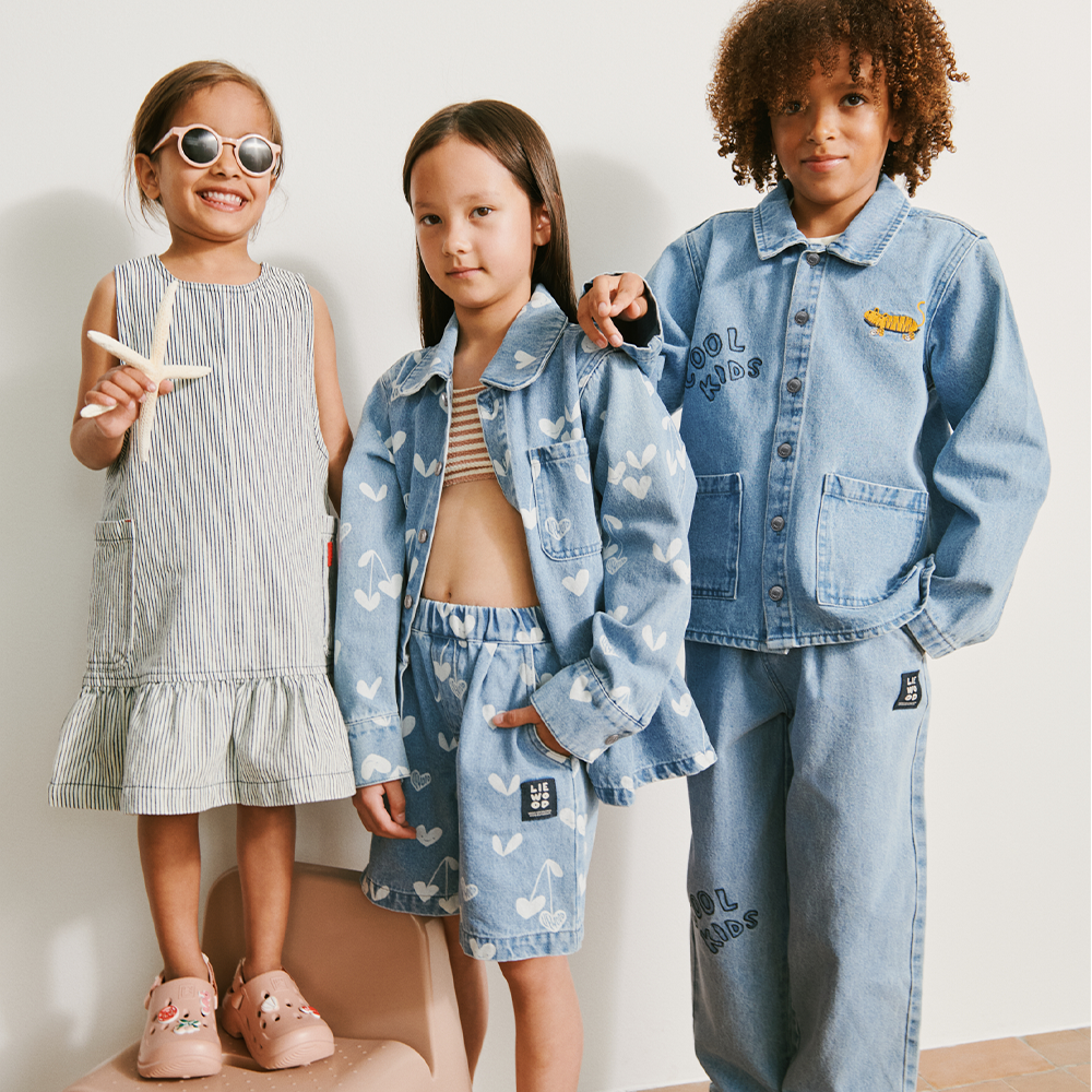 Liewood Denim Hemd 'Kenza' Sweethearts/Light Blue Denim