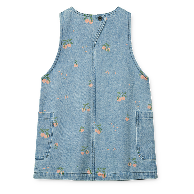 Liewood Jeanskleid &#39;Angelica&#39; Peach Light Blue Denim