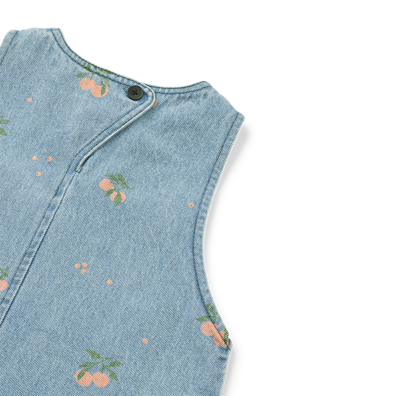 Liewood Jeanskleid &#39;Angelica&#39; Peach Light Blue Denim