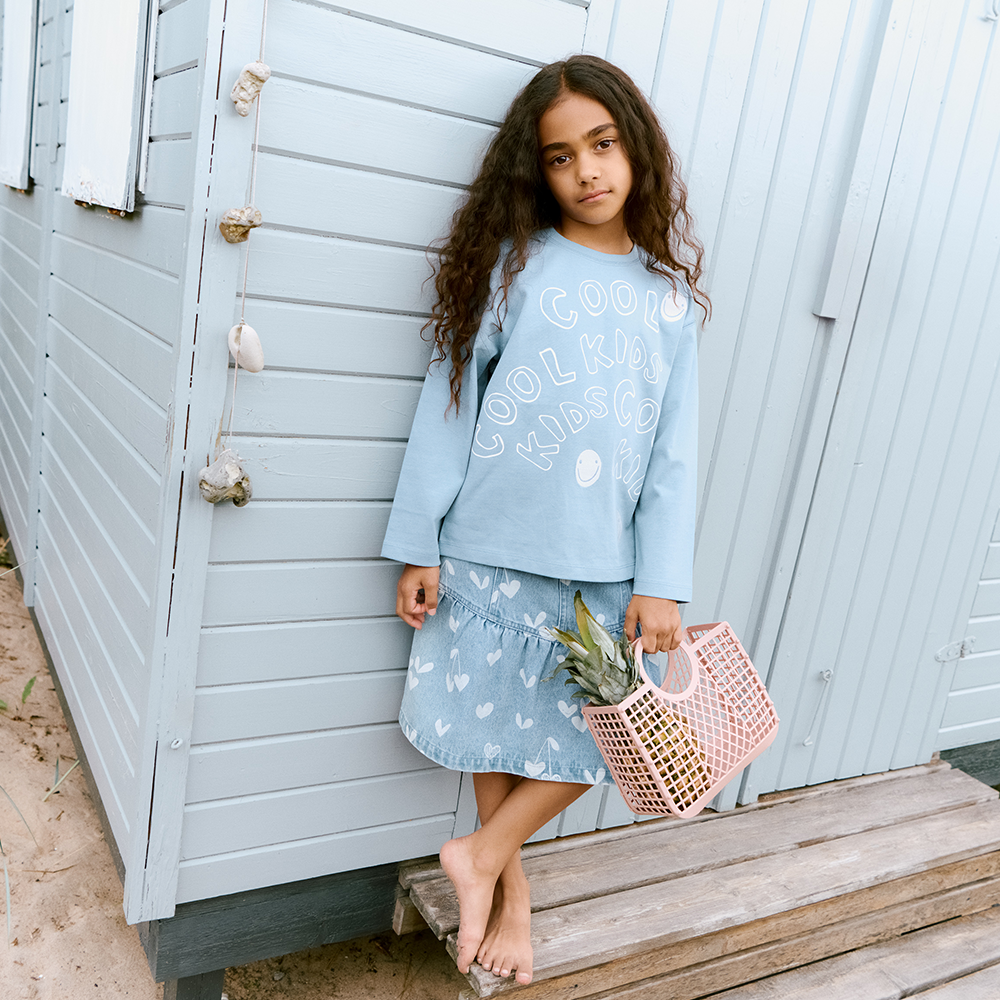 Liewood Jeansrock 'Dayla' Sweethearts/Light Blue Denim