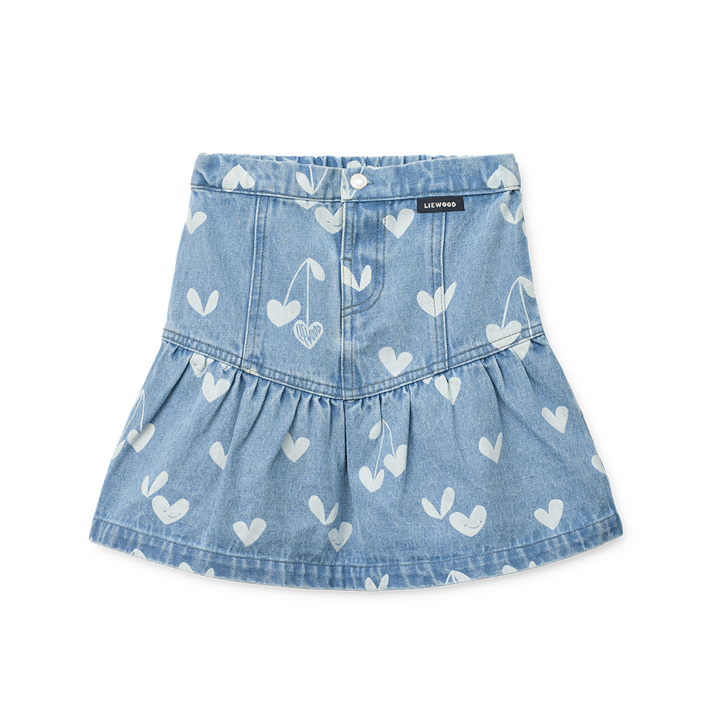 Liewood Jeansrock 'Dayla' Sweethearts/Light Blue Denim