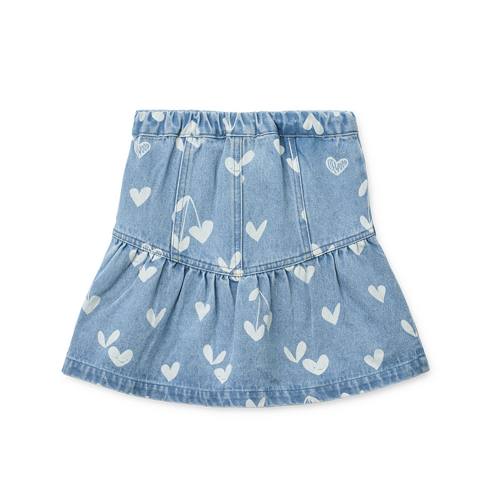 Liewood Jeansrock 'Dayla' Sweethearts/Light Blue Denim