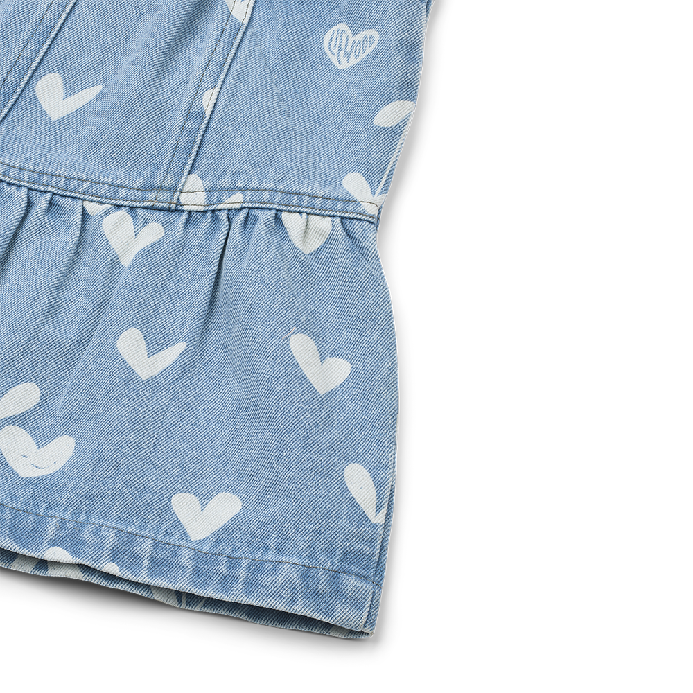 Liewood Jeansrock 'Dayla' Sweethearts/Light Blue Denim