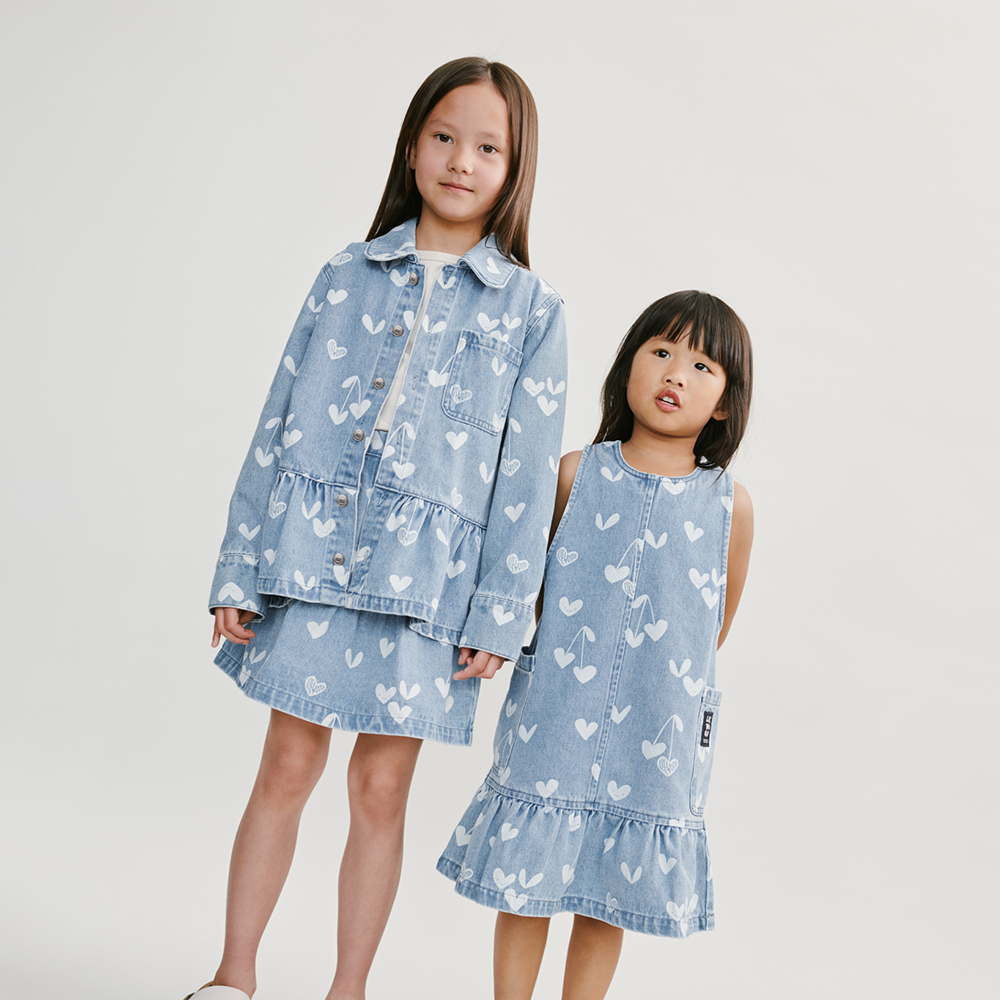 Liewood Jeansrock 'Dayla' Sweethearts/Light Blue Denim