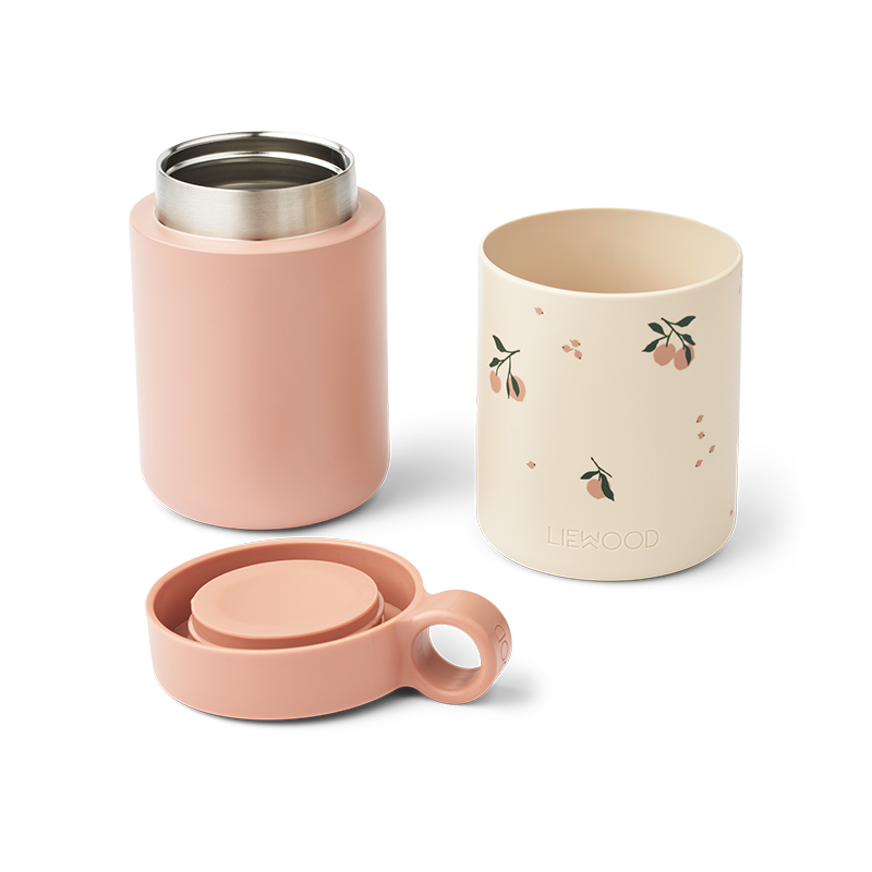 Liewood Insulated Mug 'Kian' Peach/Sea Shell