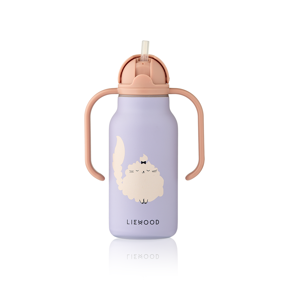 Liewood Trinkflasche 'Kimmie' 250 ml Cat/Warm Lilac