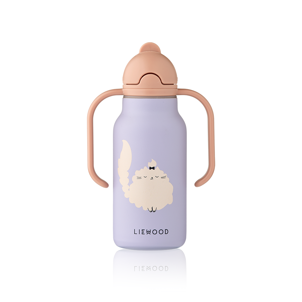 Liewood Trinkflasche 'Kimmie' 250 ml Cat/Warm Lilac