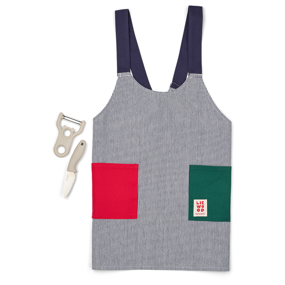 Liewood Kochset 'Little Chef' Classic Navy Multi Mix