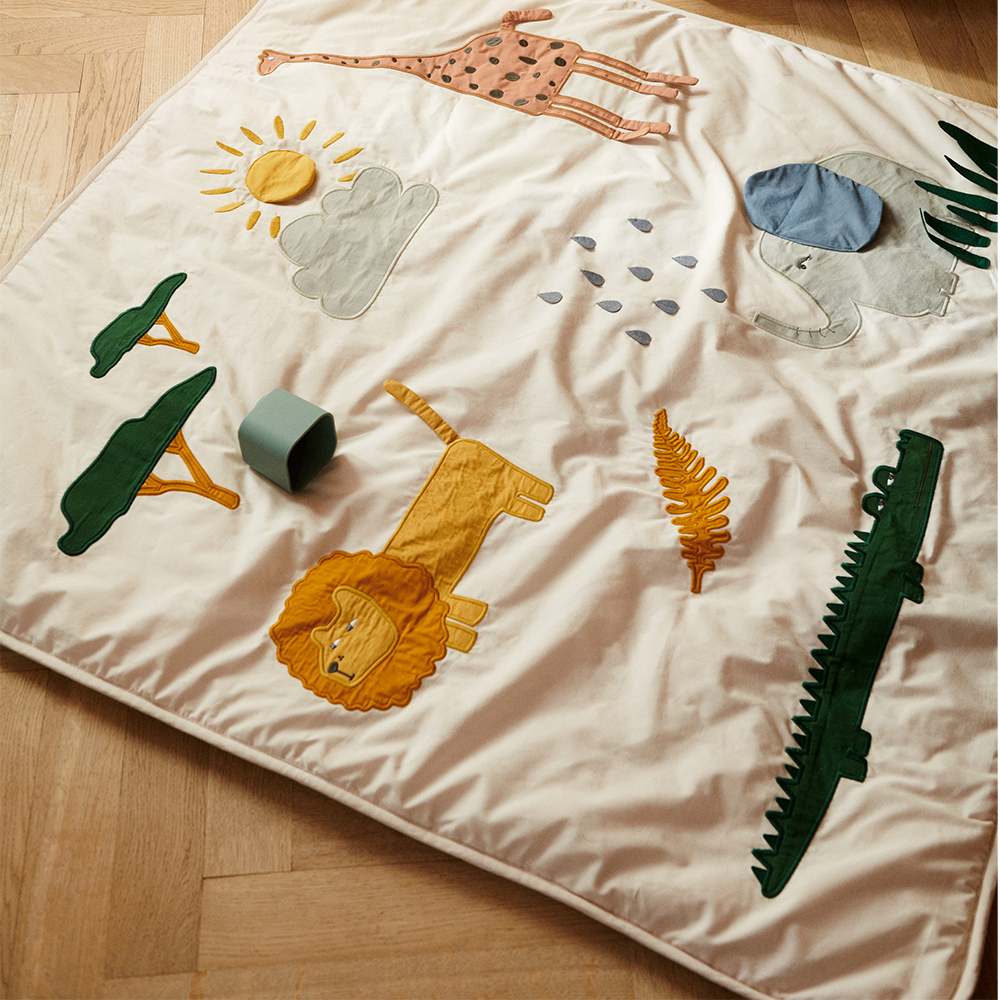Liewood  Spieldecke/Krabbeldecke &#39;Glenn&#39;  Safari Sandy Mix
