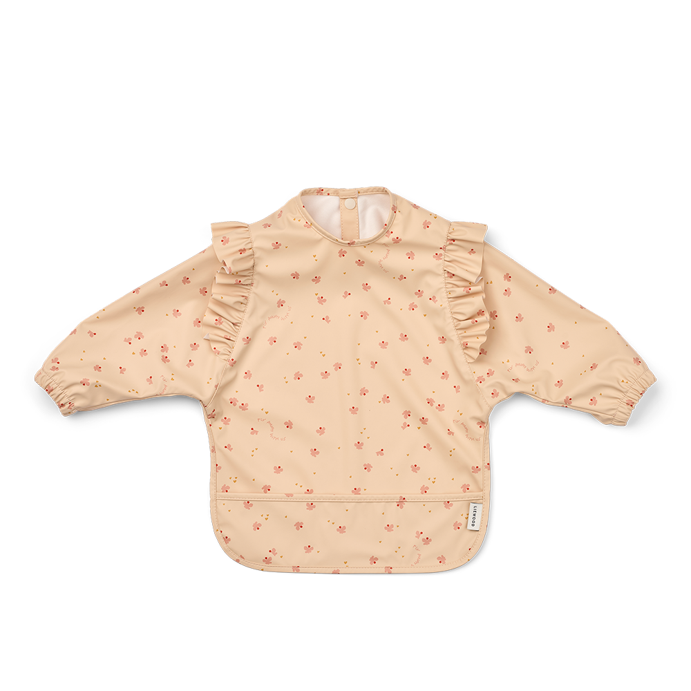 Liewood Langarmlätzchen mit Rüschen 'Merle' Mini Butterfly/Apple Blossom