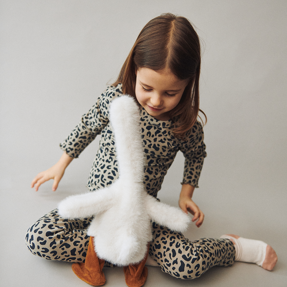 Liewood Langarmshirt in Rippstrick 'Nieve' Leo/Mist
