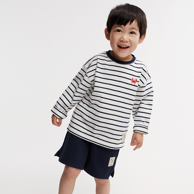 Liewood Baumwoll Langarm Shirt &#39;Tyler&#39; Stripes Classic Navy/Creme de la Creme