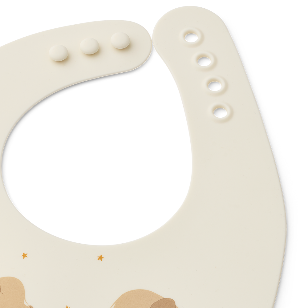 Liewood  Silikon Lätzchen 2er-Set 'Ember' Elephant/Creme de la Creme