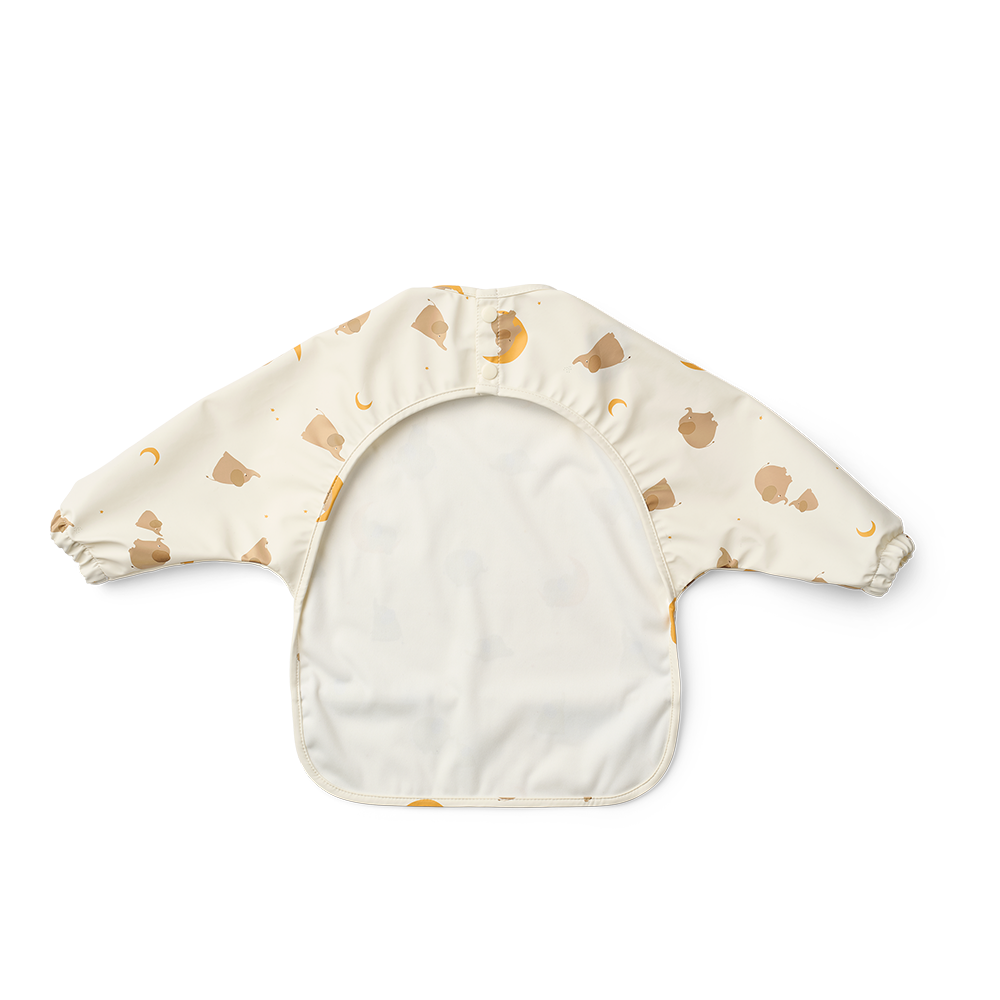 Liewood Langarmlätzchen 'Merle' Elephant/Creme de la Creme