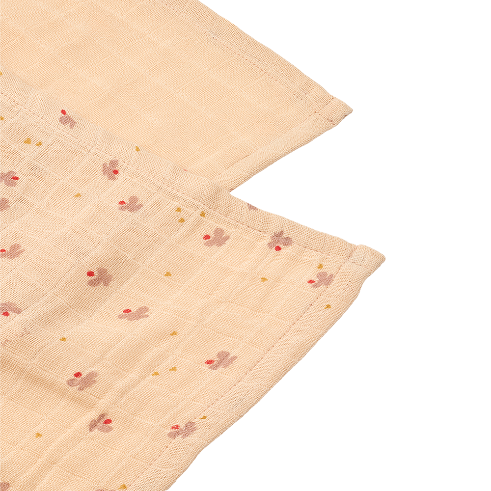 Liewood Mulltuch 2-er Pack 'Lewis' Mini Butterfly/Apple Blossom Mix