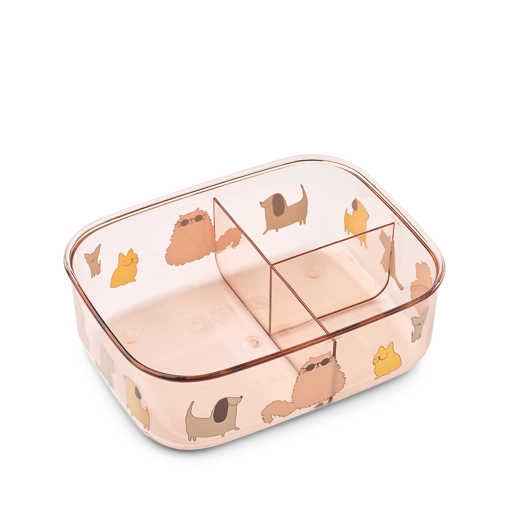 Liewood boîte à repas pour enfant "Arthur" Chats et Chiens/Sandy