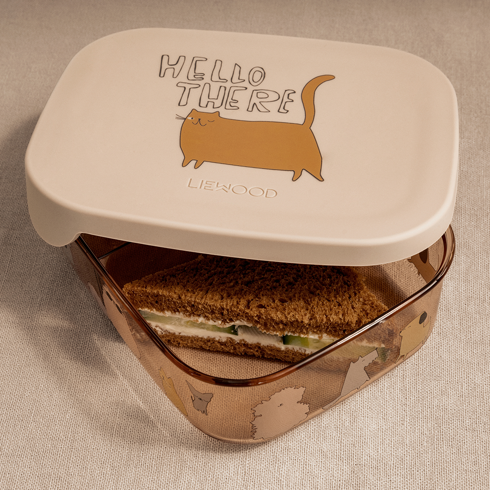 Liewood boîte à repas pour enfant "Arthur" Chats et Chiens/Sandy