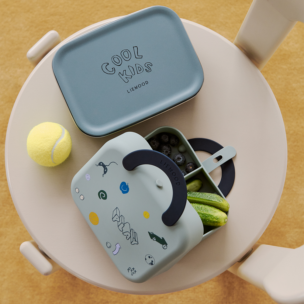 Liewood foldable lunch box 'Elara' Play/Dusty Peppermint