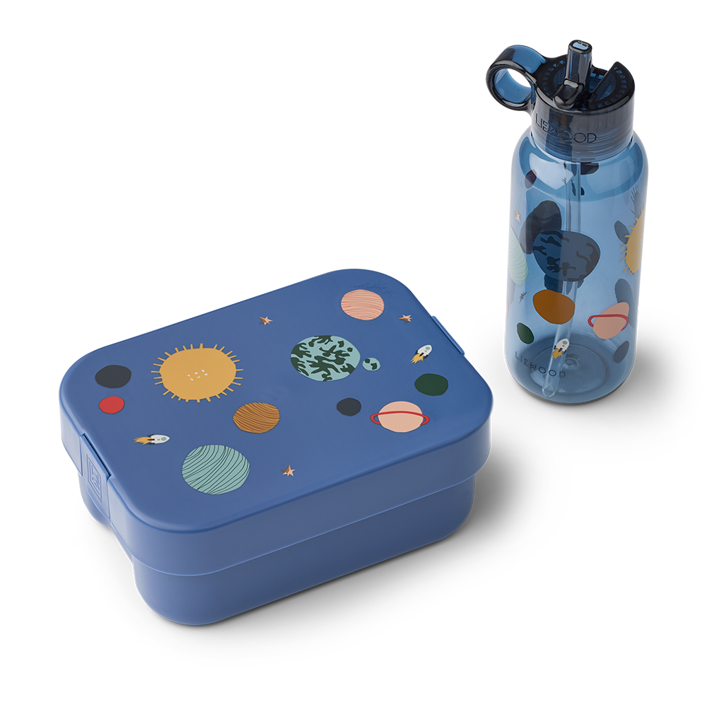 Liewood  Kinder Lunchbox-Set 'Chelsea' Universe/Classic Navy