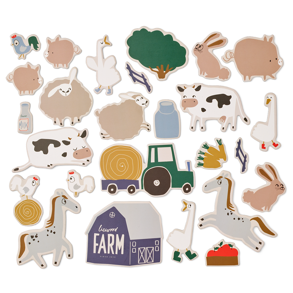 Liewood Magnete 'Vento' Farmlife/Sandy