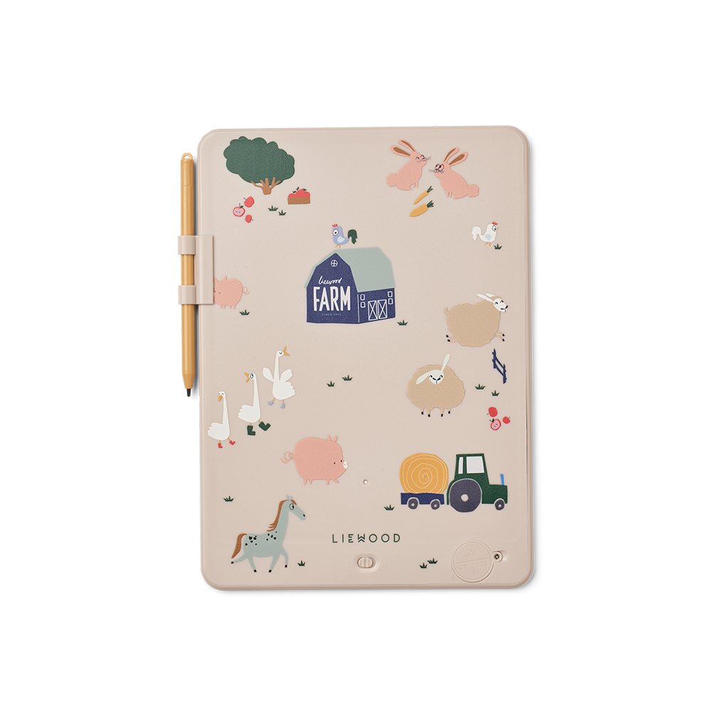 Liewood Magisches LCD-Maltablet 'Zora' Farmlife/Sandy