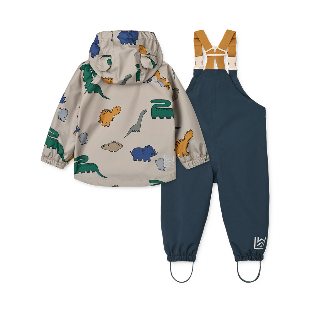 Liewood  Regenjacke/-hose Set &#39;Manu&#39;  Dinosaurs/Mist