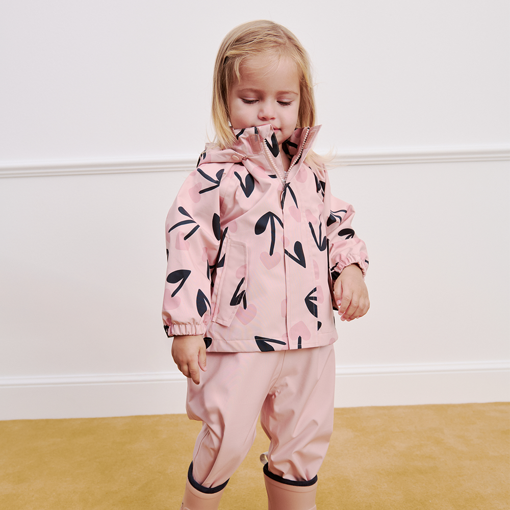 Liewood  Regenjacke/-hose Set 'Manu' Mega Cherry Heart/Rosey Mix