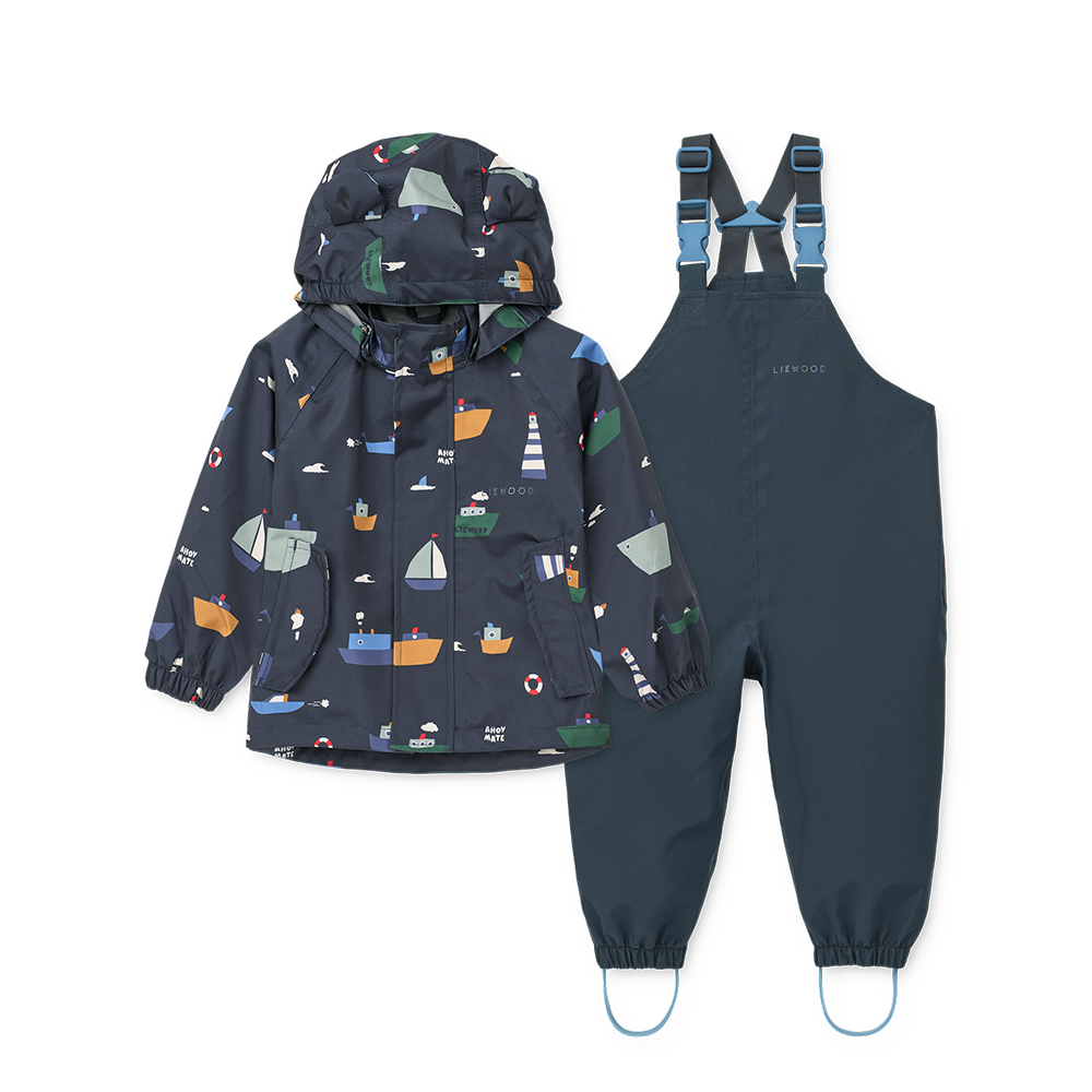 Liewood  Regenjacke/-hose Set 'Manu' Sailing/Classic Navy - Online MY SNOWFLAKE