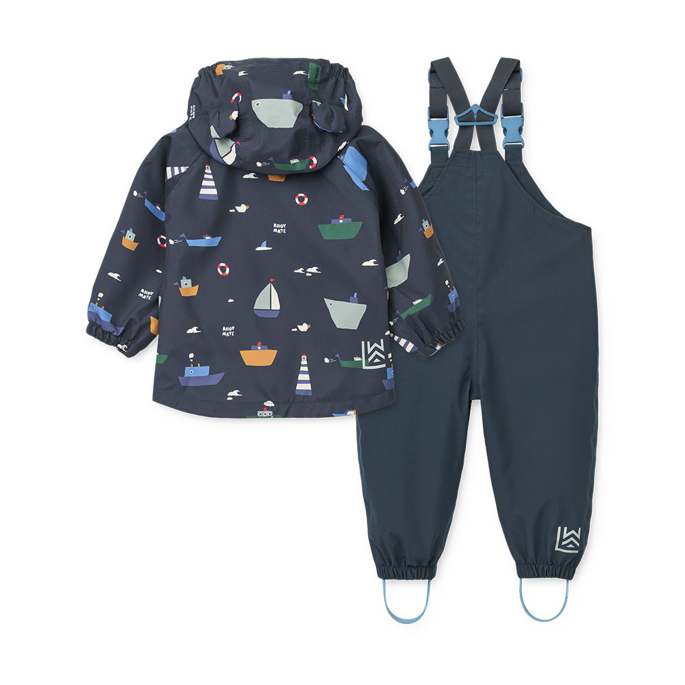 Liewood  Regenjacke/-hose Set 'Manu' Sailing/Classic Navy - Online MY SNOWFLAKE