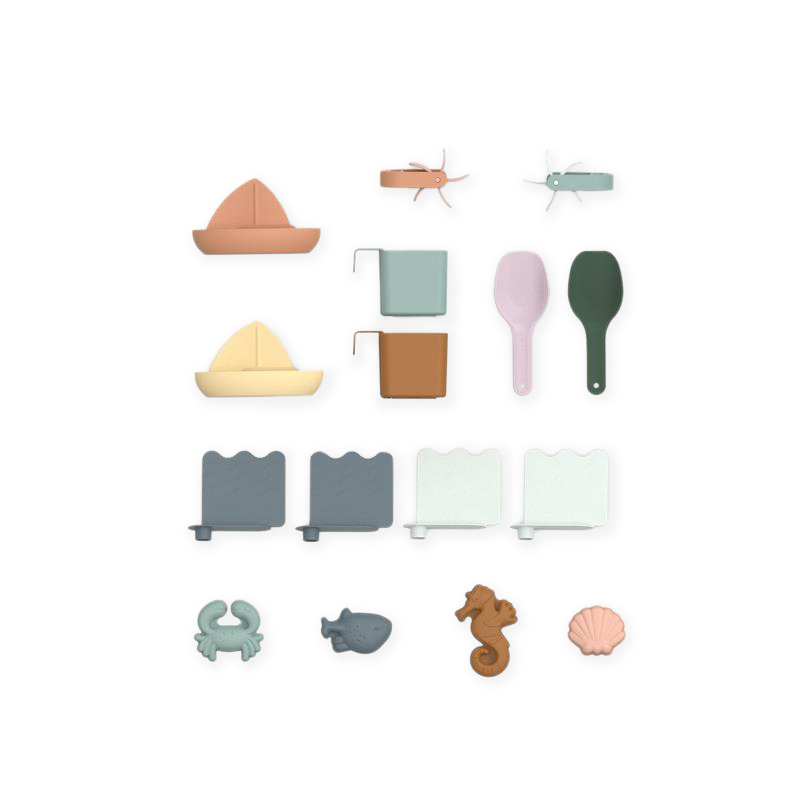 PRE ORDER - Liewood Aktivitätstisch/Matschtisch mit Deckel &#39;Sepp&#39; Sandy Multi Mix