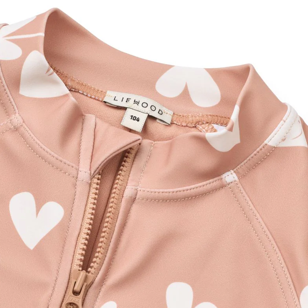 Liewood Baby UV-Bade-Jumpsuit 'Max' Sweethearts/Pale Tuscany