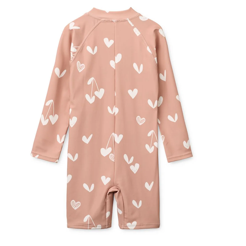 Liewood Baby UV-Bade-Jumpsuit 'Max' Sweethearts/Pale Tuscany