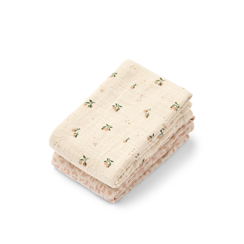 Liewood Lot de 2 langes « Lewis » Mini Leo/Mini Peach Mix