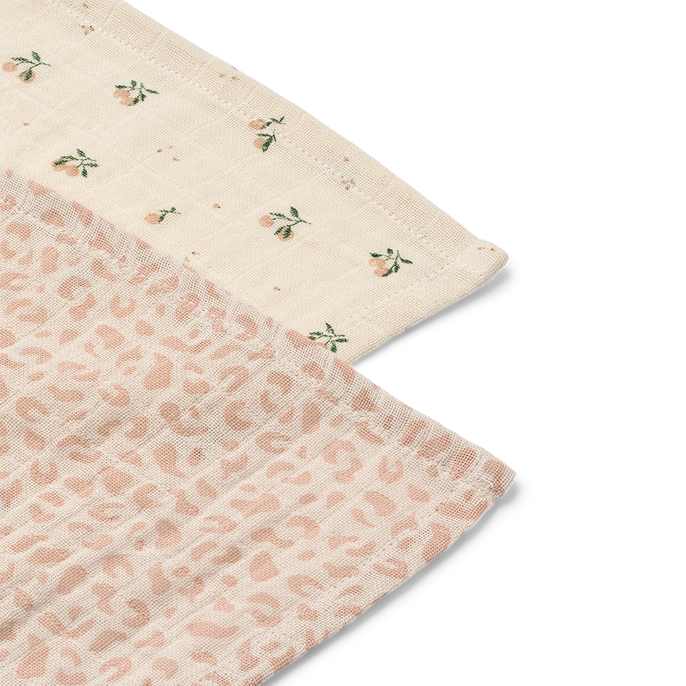 Liewood Lot de 2 langes « Lewis » Mini Leo/Mini Peach Mix