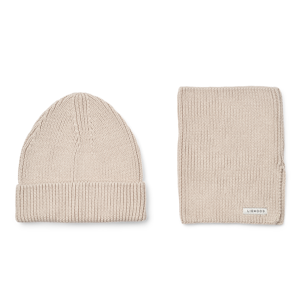 Liewood Mütze und Schal 'Lina' Sandy