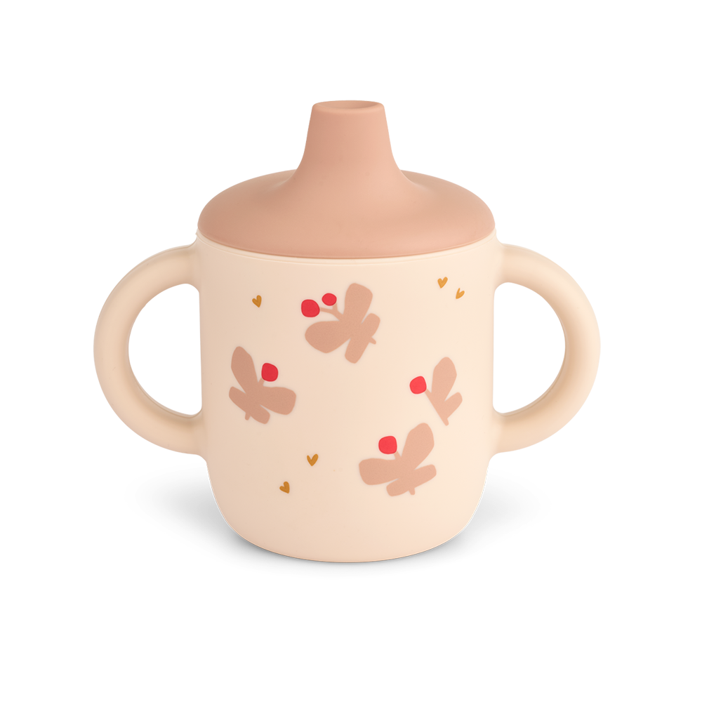 Liewood Silikon Trinkbecher 'Neil' Butterfly/Apple Blossom
