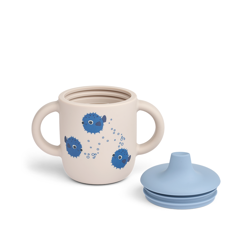 Liewood Silikon Trinkbecher 'Neil' Pufferfish/Sandy