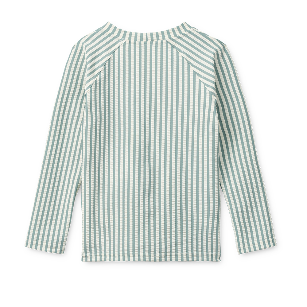 Liewood Seersucker UV-Badeshirt 'Noah' Peppermint/Sandy