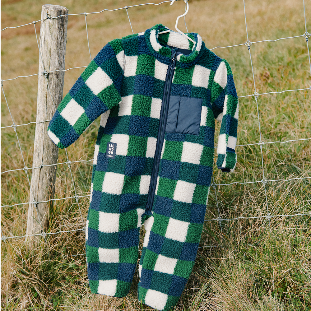 Liewood Baby Overall 'Nolano' Mega Check/Bright Garden