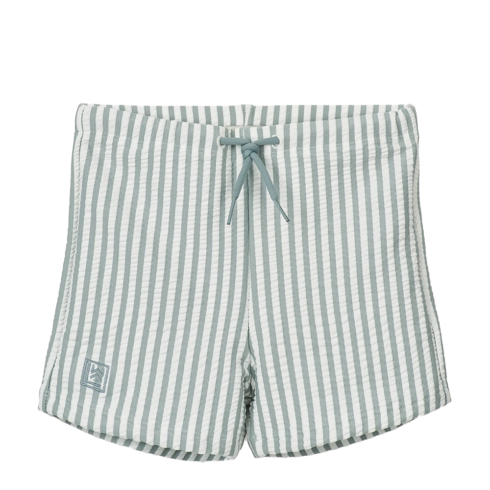 Liewood  Seersucker Badeshorts &#39;Otto&#39; Sea Blue/White