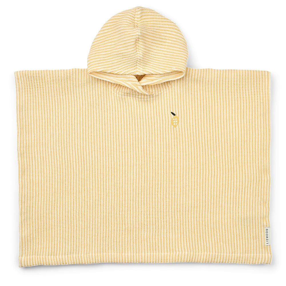 Poncho de bain Liewood 'Paco' Lemon Yellow/Creme de la Creme