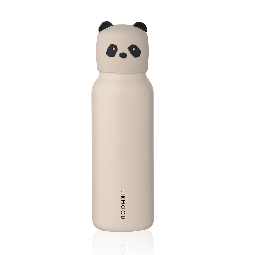 Liewood Trinkflasche mit Pandadeckel 'Falk' 350 ml Sandy - Online MY SNOWFLAKE