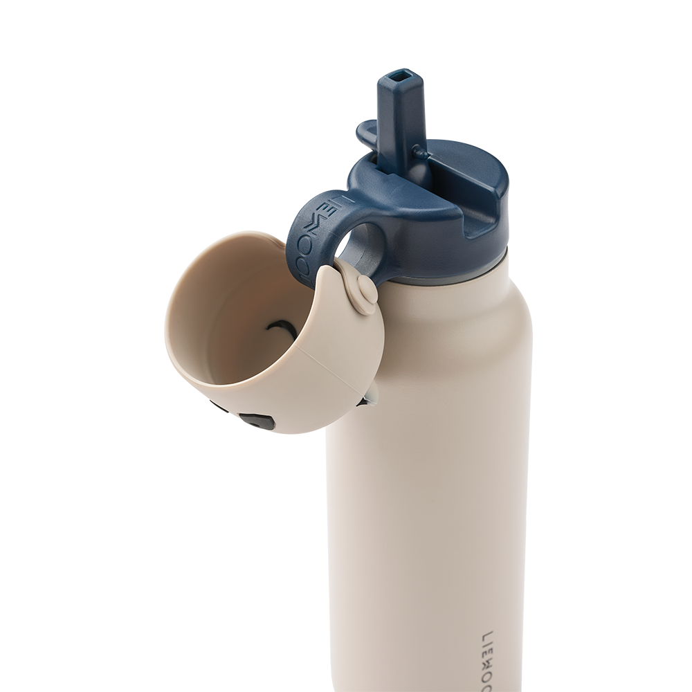 Liewood Trinkflasche mit Pandadeckel 'Falk' 350 ml Sandy - Online MY SNOWFLAKE