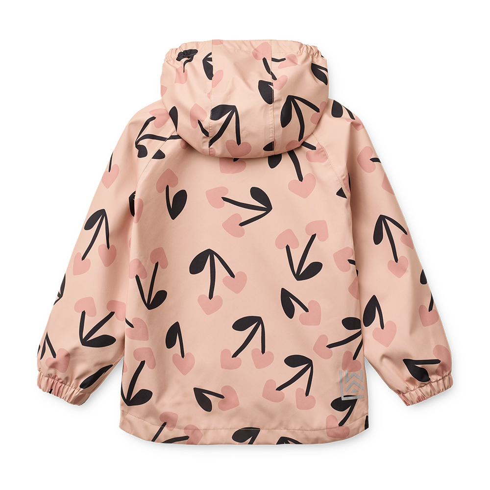 Liewood Rain Jacket/Pants Set 'Pedia' Mega Cherry Heart/Rosey Mix
