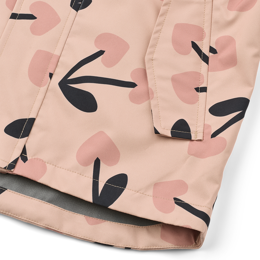Liewood Rain Jacket/Pants Set 'Pedia' Mega Cherry Heart/Rosey Mix