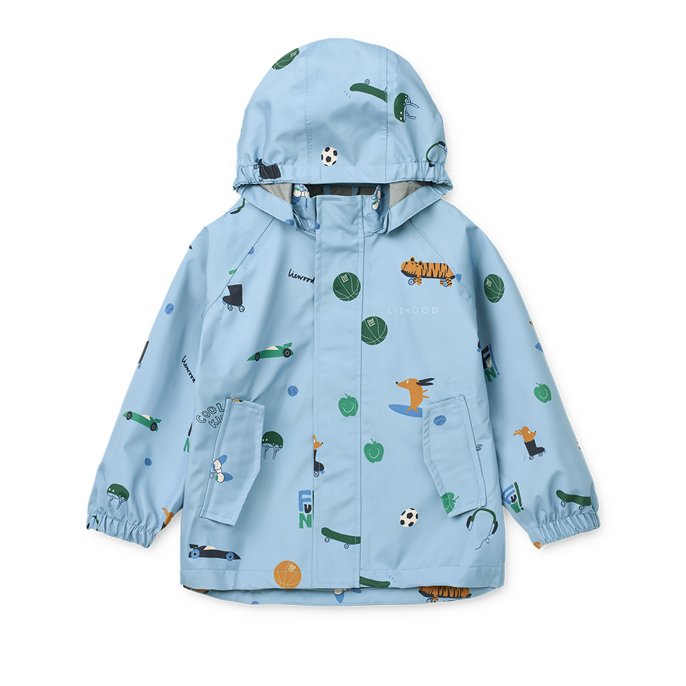 Liewood  Regenjacke/-hose Set 'Pedia' Fun/Beach Blue