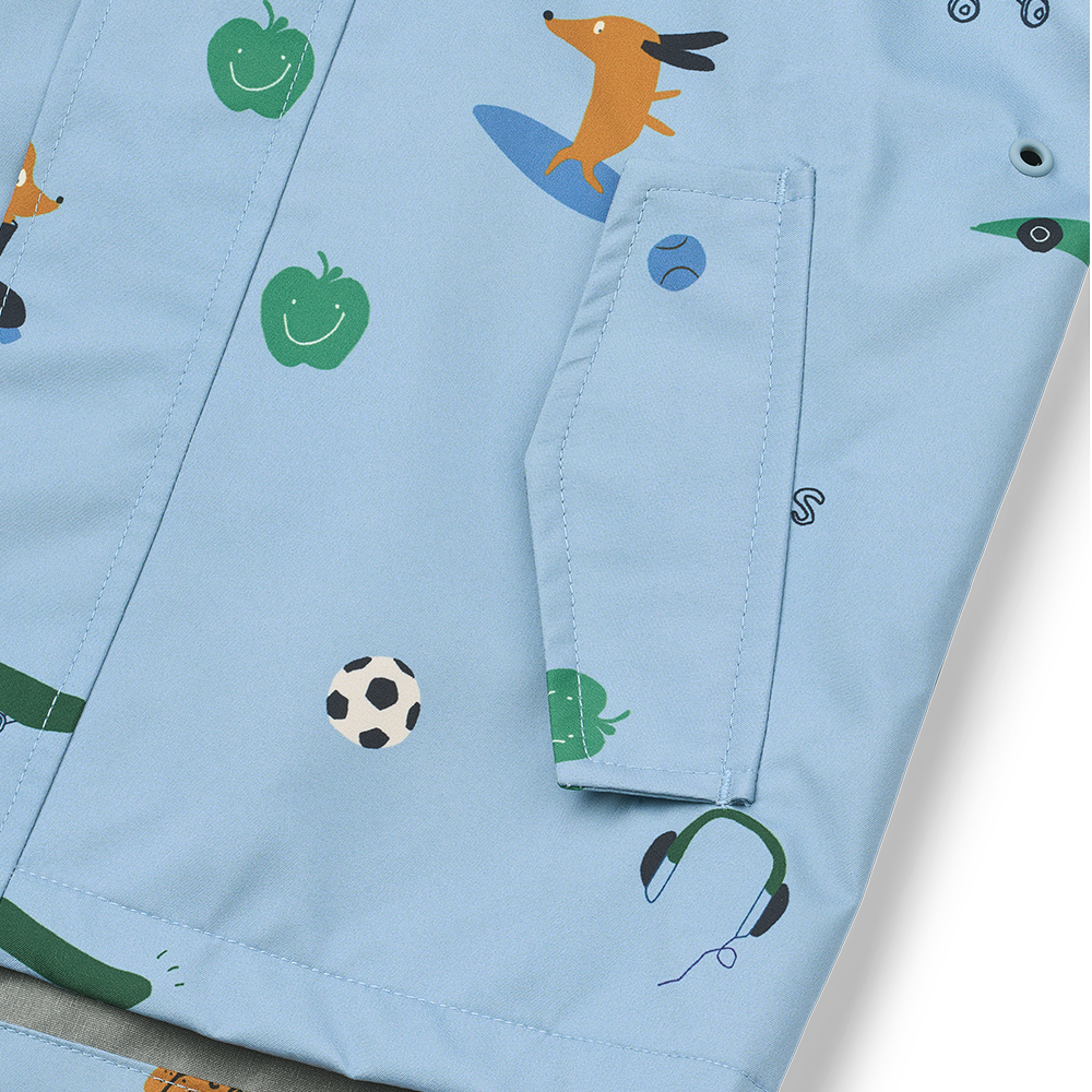 Liewood  Regenjacke/-hose Set 'Pedia' Fun/Beach Blue