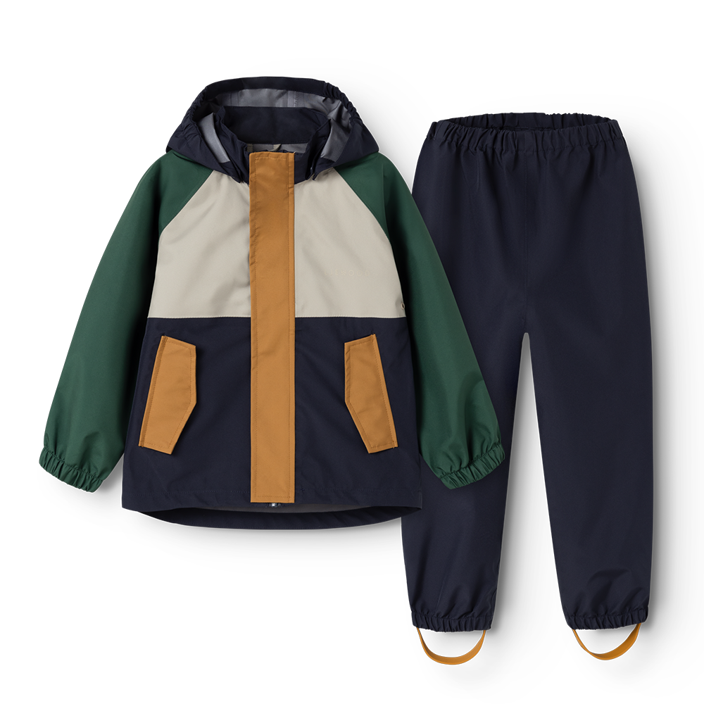 Liewood  Regenjacke/-hose Set 'Pedia' Garden Green Multi Mix