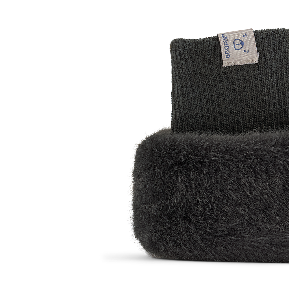 Liewood Penguin Slippers 'Beth' Sandy/Dark Grey