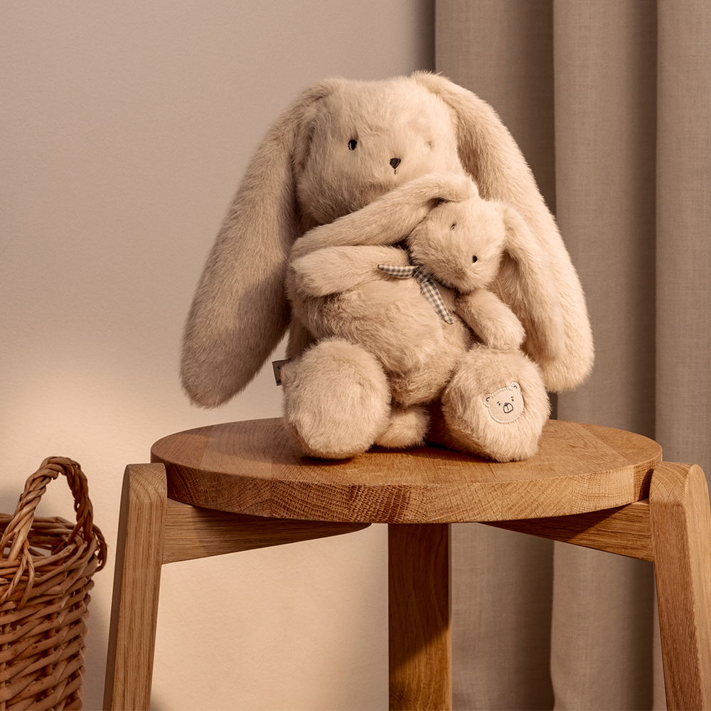 Liewood Kuscheltier Hase mit Baby &#39;Berto&#39; Mist